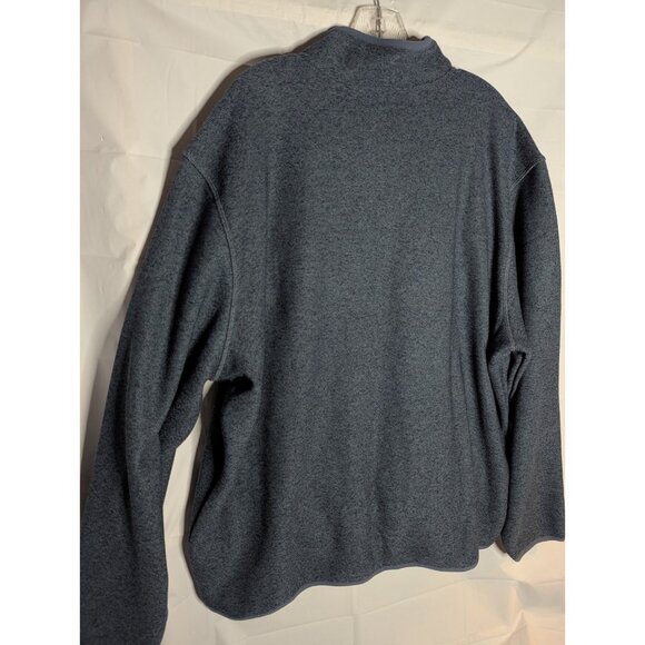 NWT Eddie Bauer Men's Blue 1/4 Snap Pullover Sweater Fleece Sz XXL Pockets - Picture 6 of 9